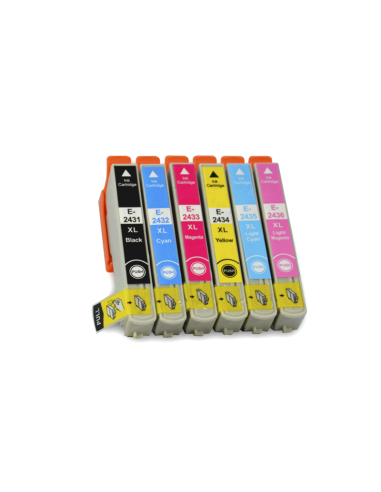 Tinta Compatible Epson T2435 24xl Cyan Light  C13t24354010 / C13t24254010