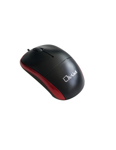 L-link Raton Usb Optico Negro/rojo Ll-2080-r