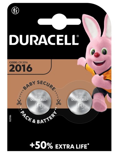 Pack De 2 Pilas De Botón Duracell Dl2016b2 3v