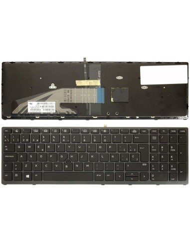 Teclado Hp Original Reacondicionado Español Para Portátil Hp Zbook 15 G3 G4  1 Año De Garantia