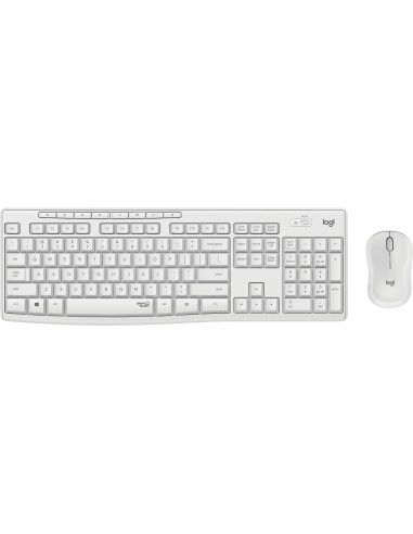 Teclado Español + Ratón Logitech Mk295 Silent Touch Blanco