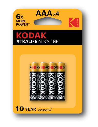 Kodak Pilas Extralife Alcalina 4ud Lr03 Aaa Blister