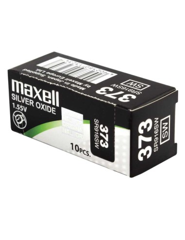 Maxell Caja 10 Pila Oxido Plata (373) Sr916sw Blister*1 Eu 0% Mercurio