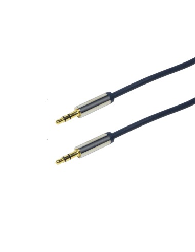 Logilink - Cable Audio 3.5 Stereo M/m 0.30 M, Azul