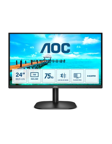 Monitor Aoc 24b2xhm2 23.8' Fhd 4 Ms Hdmi Vga  Negro