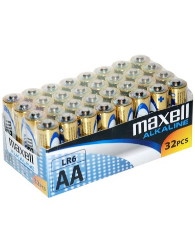 Maxell Pilas Alcalinas Aa - Lr06- Pack 32 Uds