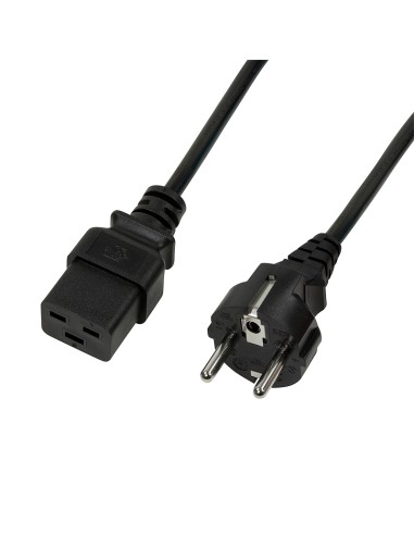 Logilink Cable De Alimentacion Cee 7/7-iec C19, Black,  1,80m