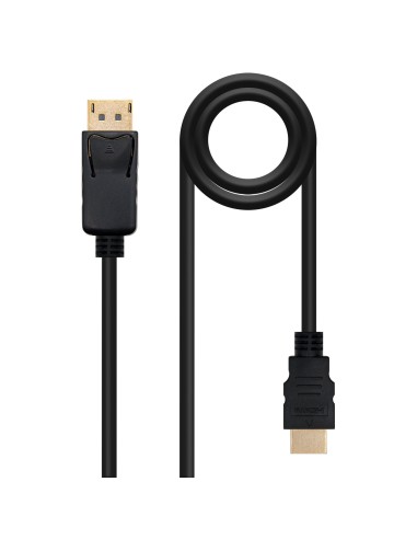 Nanocable Cable Conversor Displayport Macho A Hdmi Macho 2m - Negro