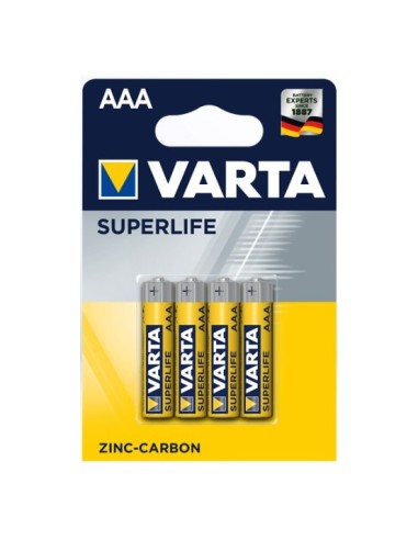 Pilas Varta Superlife R03 Aaa Zinc Carbon Pack 4