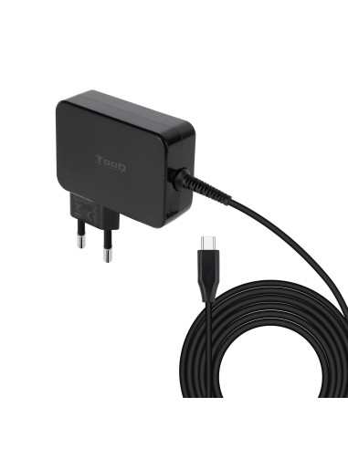 Tooq Cargador De Portatil Gan Usb-c/pd 3.0 90w - Cable De 1.80m - Negro