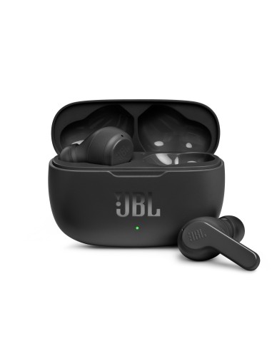 Jbl Intrauricular Bluetooth Wave 200 Tws Wireless In Ear Headphones Negro Con Estuche De Carga