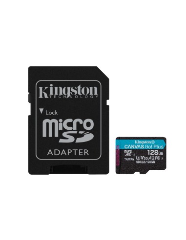 Micro Sd Kingston 128gb Canvas Go Plus  170r, Up To 170mb/s, A2, Adapter Included