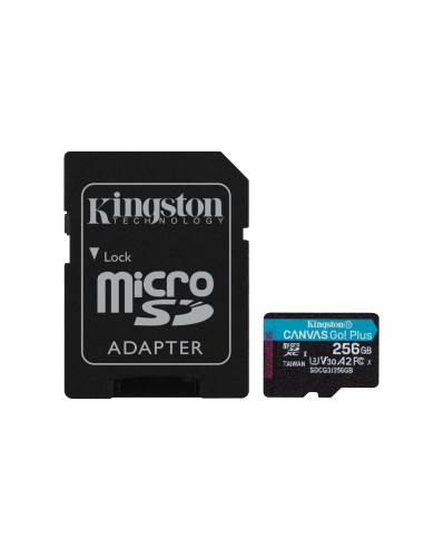 Micro Sd Kingston 256gb Kingston Canvas Go Plus  170r, Up To 170mb/s, A2, Adapter Included