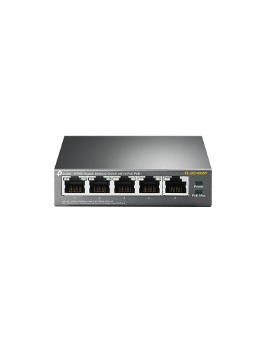 Tp- Link Tl-sg1005p Switch De Sobremesa 5 Puertos Gigabit Con 4 Puertos Poe