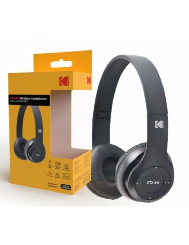 Kodak Auriculares Headset 500 + Wireless Bluetooth Negro
