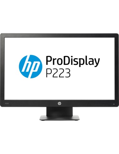 Monitor Reacondicionado Hp Prodisplay P223, 21.5"  ,vga, Displayport Negro 1 Año De Garantia