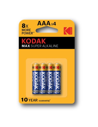 Pilas Kodak Max Aaa Lr3 1.5v Blister 4 Unidades