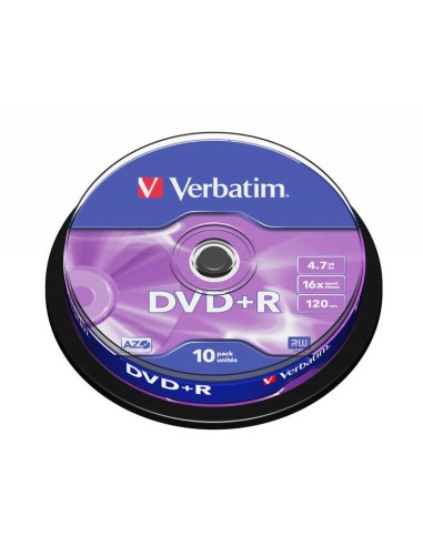 Dvd+r Verbatim Advanced Azo 16x Tarrina 10 Uds