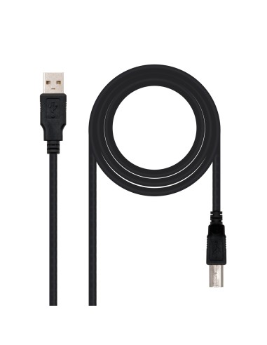 Nanocable Cable De Impresora Usb-a 2.0 Macho A Usb-b Macho 3m