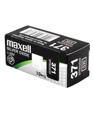 Maxell Micro Pilas Planas óxido De Plata 1,55v - Sr0920sw 371 Caja 10u