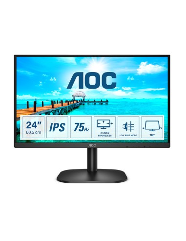 Monitor 23.8 Ips Aoc 24b2xh 1920x1080 Fullhd(1080p) Vga Hdmi Negro