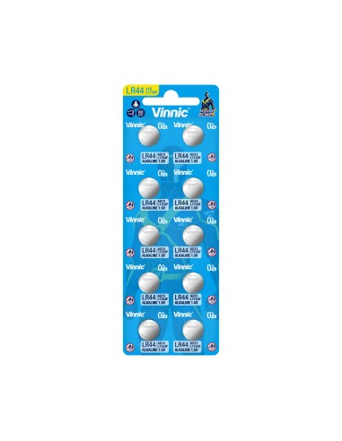 Vinnic Pila Boton Alcalina Ag13 Lr44 L1154f Blister*10