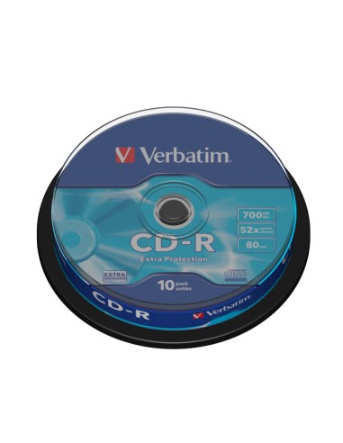 Verbatim Cd-r 700mb 52x 80 Min. Tarrina 10 43437