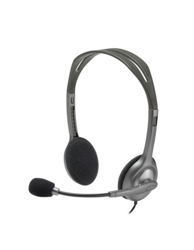 Auriculares Logitech H111 Con Micrófono Jack 3.5 Negros