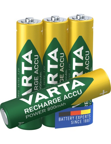 Varta Pilas Recargables Aaa 800mah Pack 4 Blx4 Aaa 800mah Varta Ready To Use