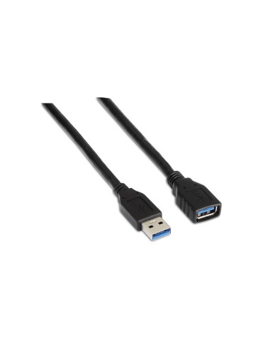 Aisens Cable Extension Usb 3.0 - Tipo A Macho A A Hembra - 1m - Negro