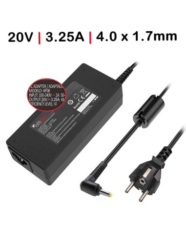 Cargador Para Portátil Lenovo 20v 3.25a 4.0x1.7mm