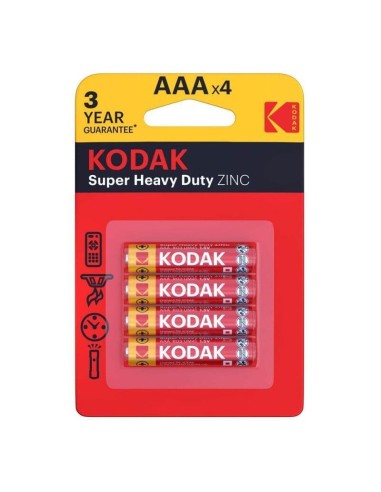 Pilas Kodak Ehd Aaa Lr3 Pack 4 Extra Heavy Duty