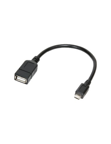 Logilink Cable Usb 2.0 Otg Micro Usb 0.20m Negro Aa0035