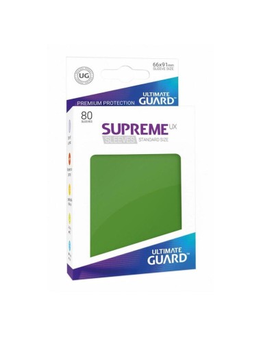 Fundas De Cartas Ultimate Guard Supreme Ux Tamao Estndar Verde (80)