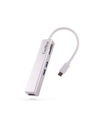 Minidock Coolbox Minidock Usb-c Lite 5 En 1 Hdmi , 2x Usb3.0 Usb-a, Micro Sd, Sd,