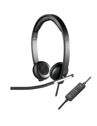 Logitech Auriculares Con Microfono H650e  Usb 1.8m