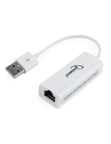 Gembird Tarjeta De Red Usb A Rj45 Ethernet 100mbit/s 0.10m Blanco