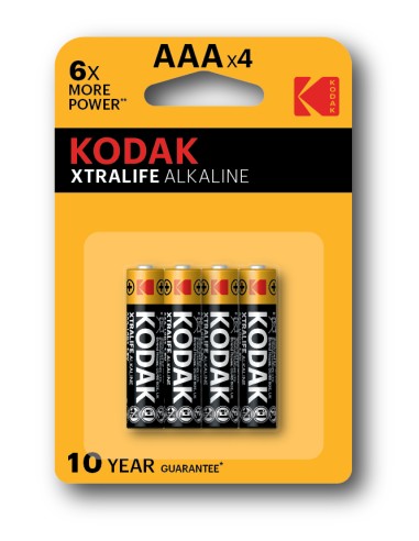 Pilas Kodak Extralife Alcalina 4ud Lr03 Aaa Blister