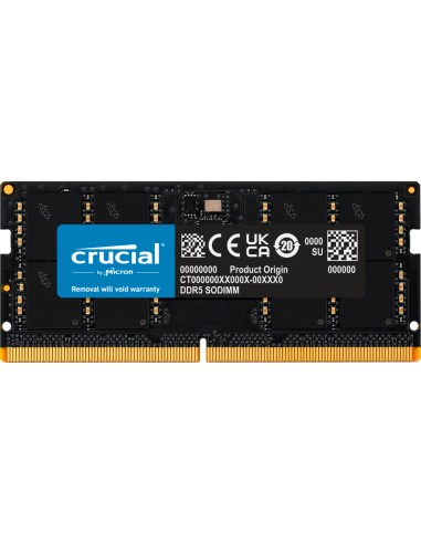 Memoria Ram Crucial Sodimm Ddr5 32gb 4800 C40 Ct32g48c40s5