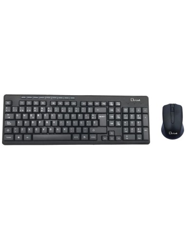 Teclado Español + Raton  L-link Inalambrico Negro Combo  Ll-kb-555-w