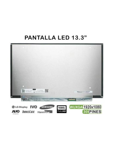 Pantalla Para Portatil N133hce-eaa  Rev C4 13,3"  Fhd 1920*1080  Ips 30 Pines Edp Inferior Derecha Sin Brackets  Nueva 1 Año...