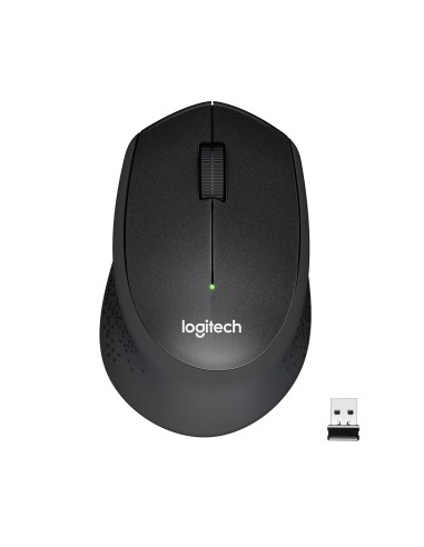 Logitech Raton M330 Silent Plus Inalambrico Mecanico 1000dpi Mano Derecha Negro