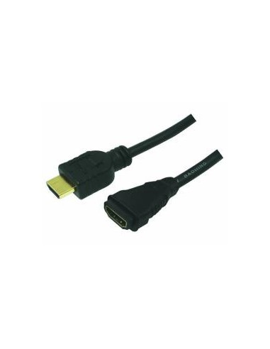 Logilink Cable Hdmi 5m  Macho/hembra, Oro, Negro