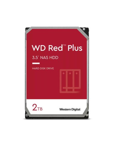 Disco Western Digital Red Plus 2tb Sata 6gb S 3.5" Rpm5400 128mb Cache Internal Hdd Bulk