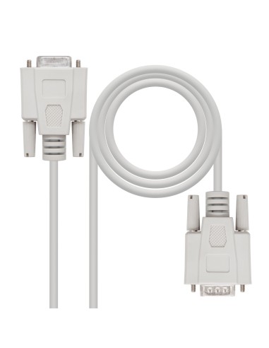 Nanocable Cable Serie Rs232 Db9 Macho A Db9 Hembra 1.80m - Beige