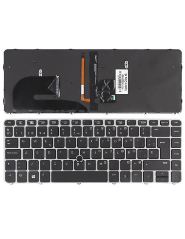 Teclado Hp Original Reacondicionado Español Para  Portatil Hp Elitebook 840 G3 G4 745 G3  G4 848 G4 1 Año De Garantia