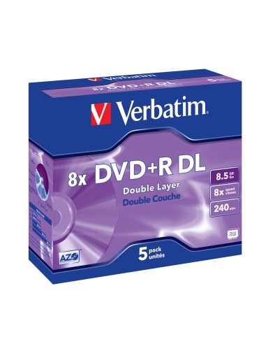 Verbatim Dvd+r Doble Capa 8x 8.5gb Tarrina 5 43541 (20)