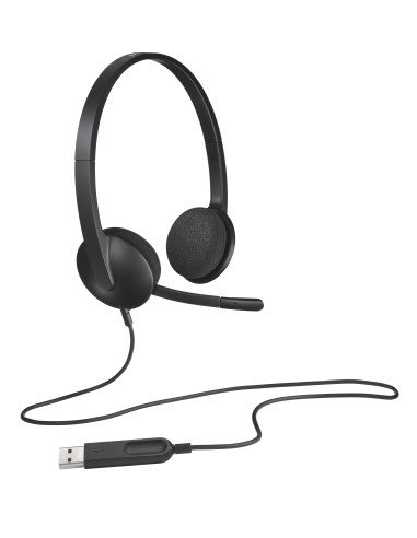 Auriculares Logitech H340 Con Micrófono Usb Negros