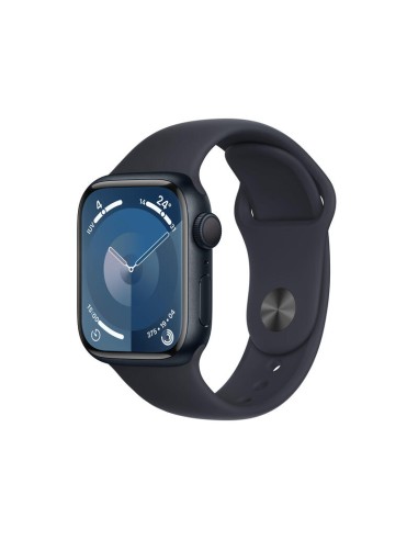 Apple Watch Series 9 Gps 41mm Caja De Aluminio Medianoche Correa Deportiva Medianoche M L