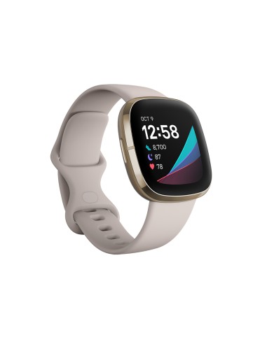 Fitbit Sense Smartwatch Blanco Marfil/acero Inoxidable Dorado